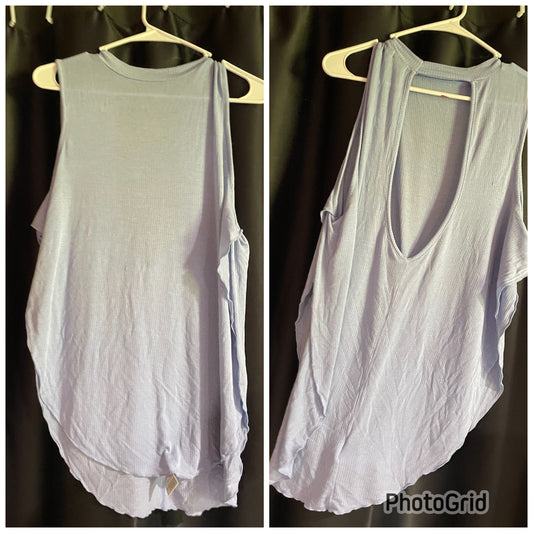 Silence + noise Light blue backless tank top Women's - L
