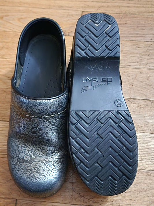 Dansko - 37 Metallic gray & black 7 (Adult)