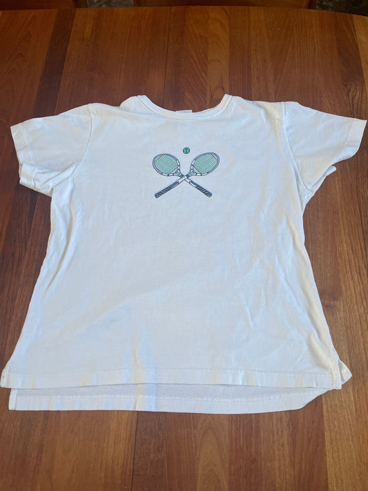 Hartstrings size 16 White tee with tennis 16
