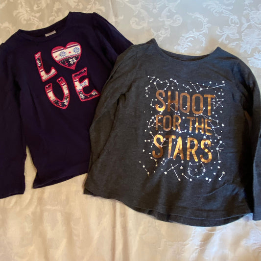 Gymboree & Old Navy, 3T, long sleeve shirt Love shoot for the stars 3T